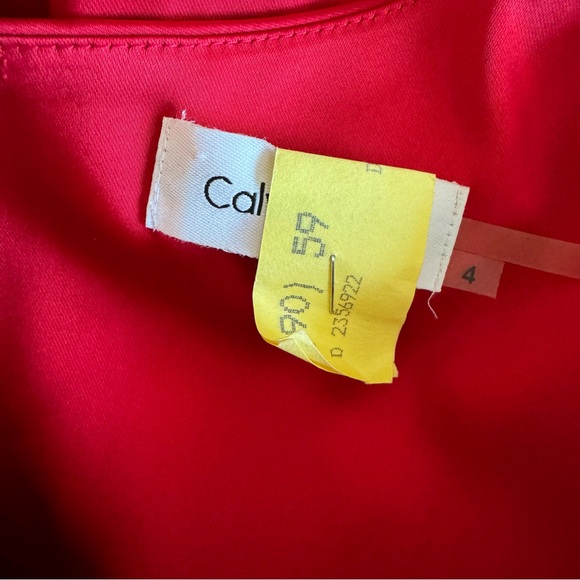 Calvin Klein red dress size 4 - Picture 5 of 11